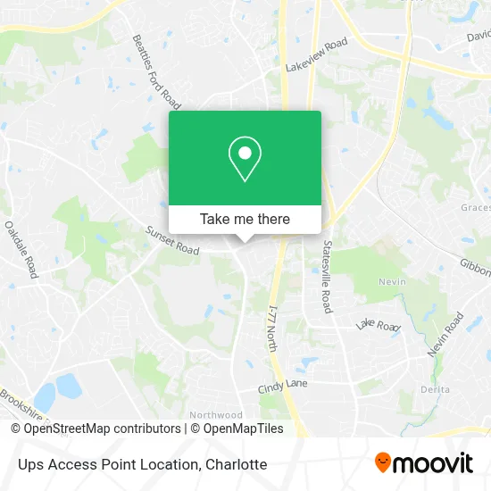 Ups Access Point Location map