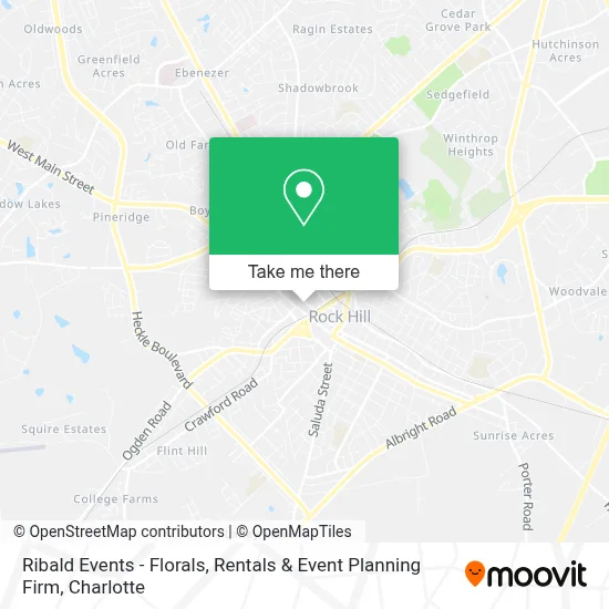 Ribald Events - Florals, Rentals & Event Planning Firm map