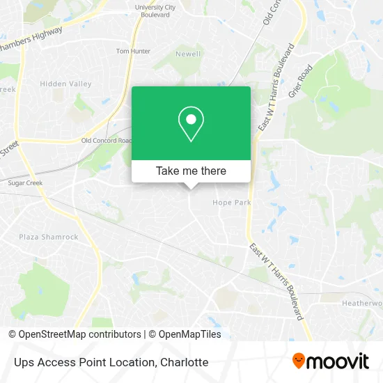 Ups Access Point Location map