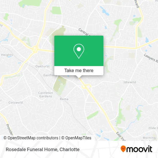 Rosedale Funeral Home map