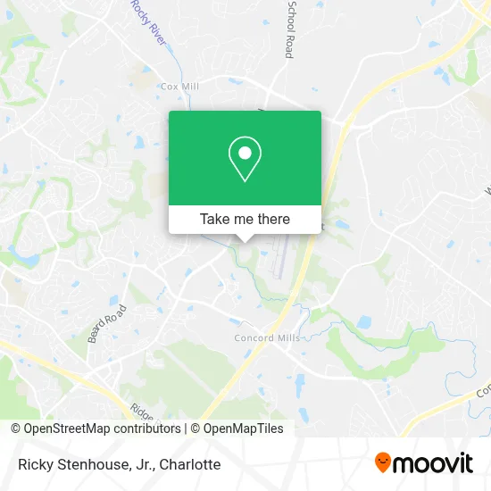 Ricky Stenhouse, Jr. map