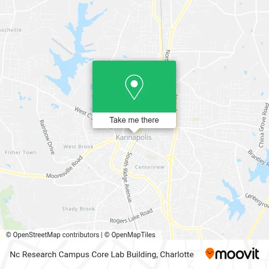 Nc Research Campus Core Lab Building map
