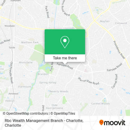 Rbc Wealth Management Branch - Charlotte map