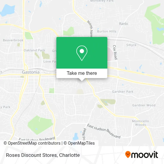 Roses Discount Stores map