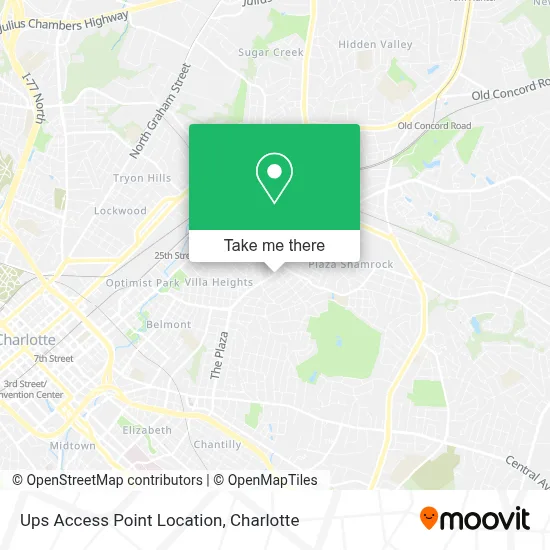 Ups Access Point Location map