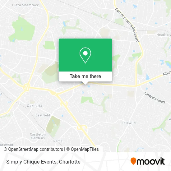 Simply Chique Events map