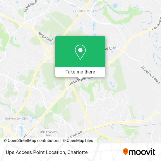 Ups Access Point Location map