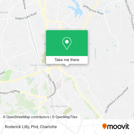 Roderick Lilly, Phd map