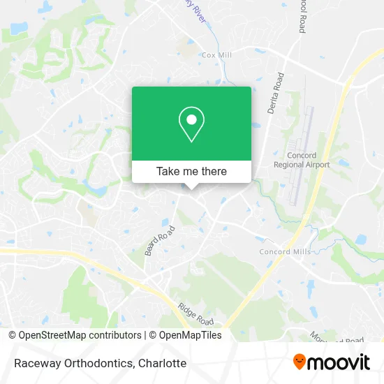 Raceway Orthodontics map