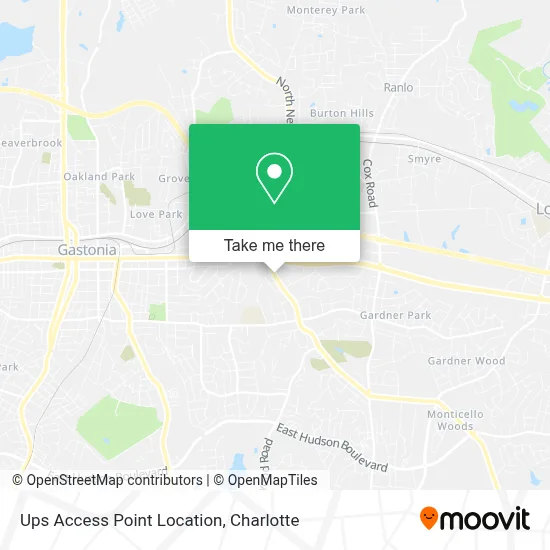Ups Access Point Location map
