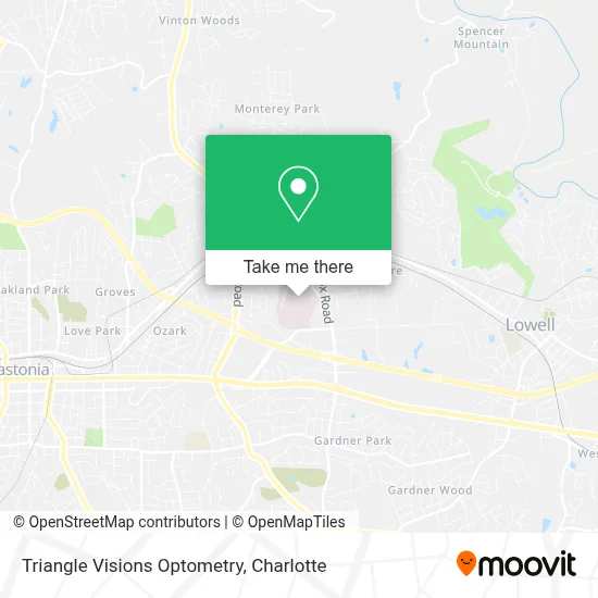Triangle Visions Optometry map