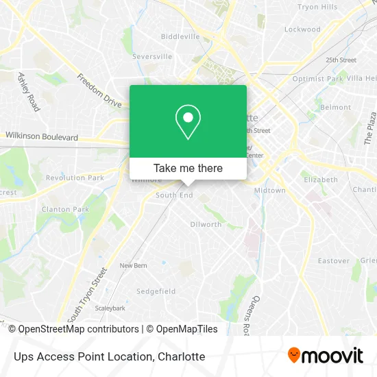 Ups Access Point Location map