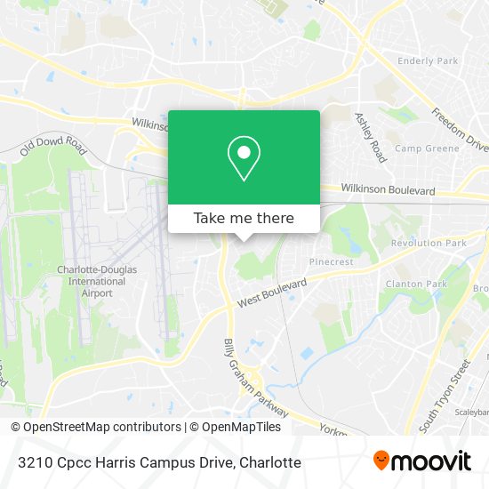 Mapa de 3210 Cpcc Harris Campus Drive