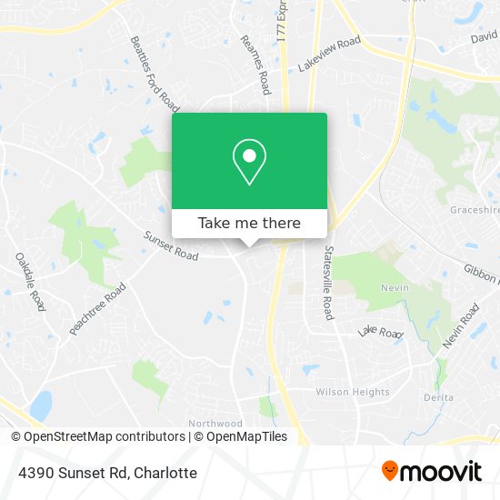 4390 Sunset Rd map