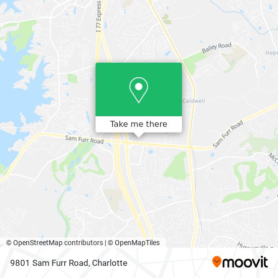 9801 Sam Furr Road map
