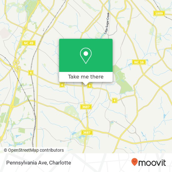 Pennsylvania Ave map