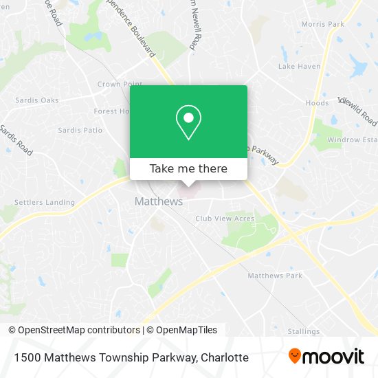 1500 Matthews Township Parkway map