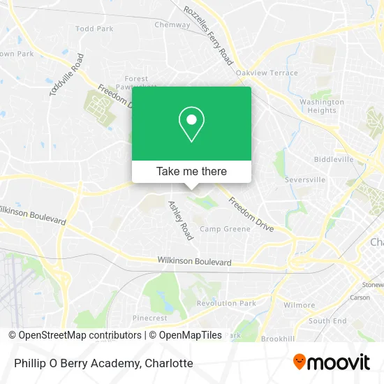 Phillip O Berry Academy map