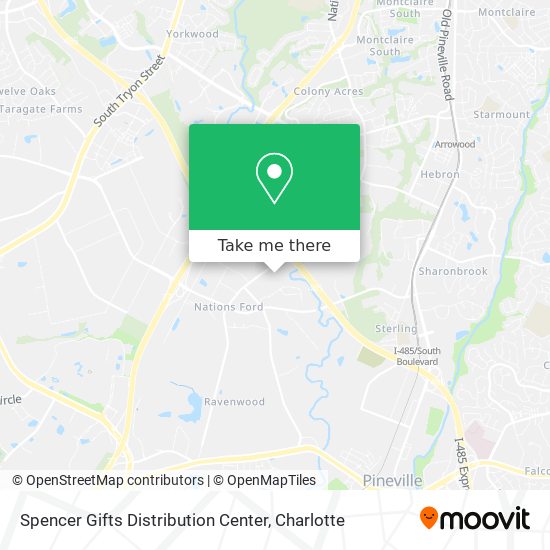 Spencer Gifts Distribution Center map