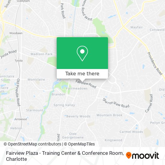 Fairview Plaza - Training Center & Conference Room map