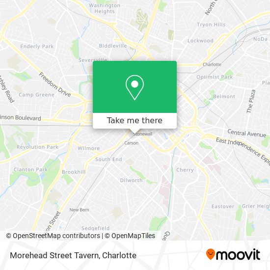 Morehead Street Tavern map