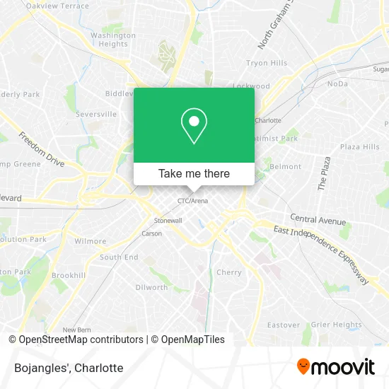 Mapa de Bojangles'