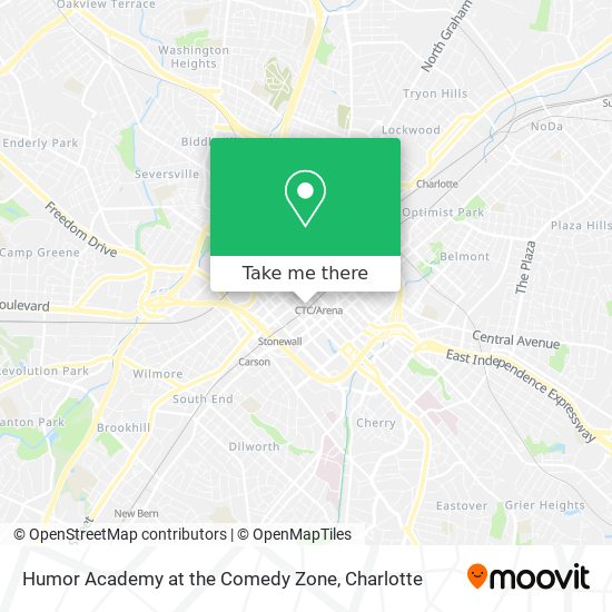 Mapa de Humor Academy at the Comedy Zone