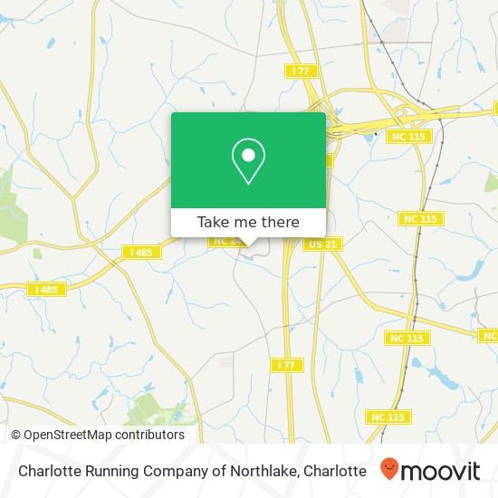 Charlotte Running Company of Northlake, 10129 Perimeter Pkwy Charlotte, NC 28216 map