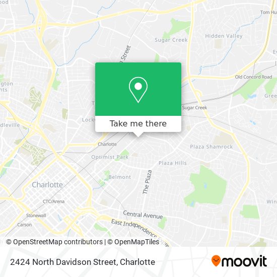 Mapa de 2424 North Davidson Street