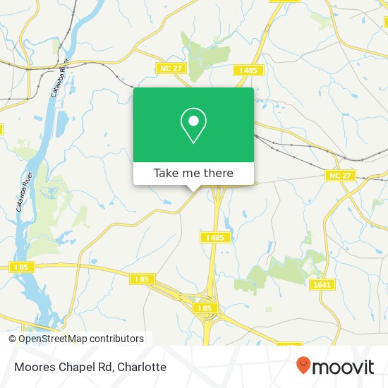 Moores Chapel Rd map