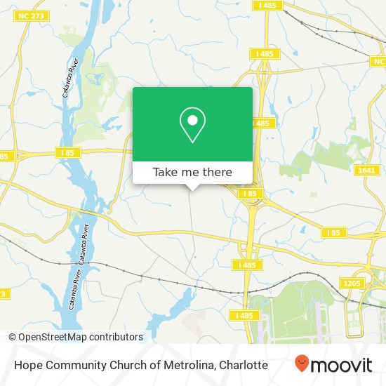 Hope Community Church of Metrolina map