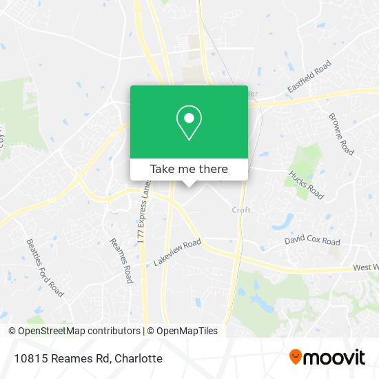 Mapa de 10815 Reames Rd