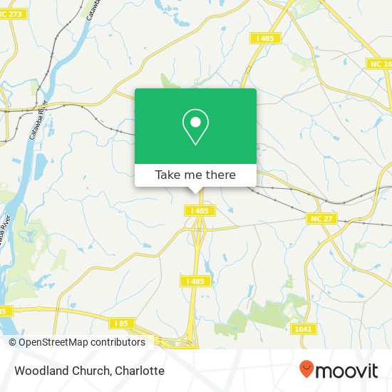 Mapa de Woodland Church