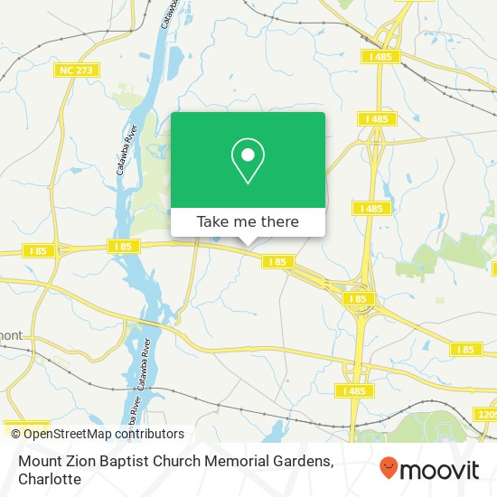 Mapa de Mount Zion Baptist Church Memorial Gardens