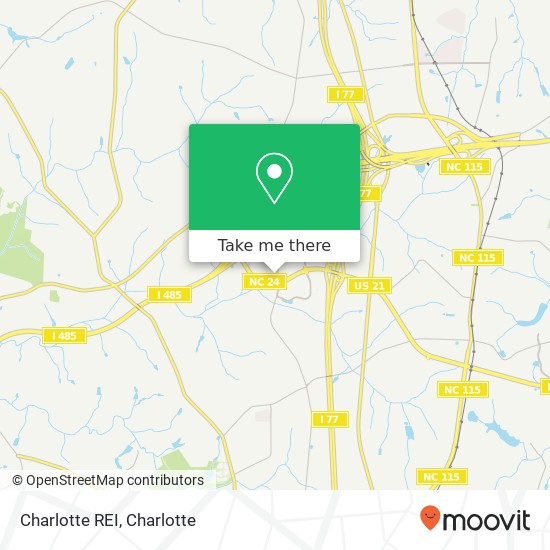 Charlotte REI map