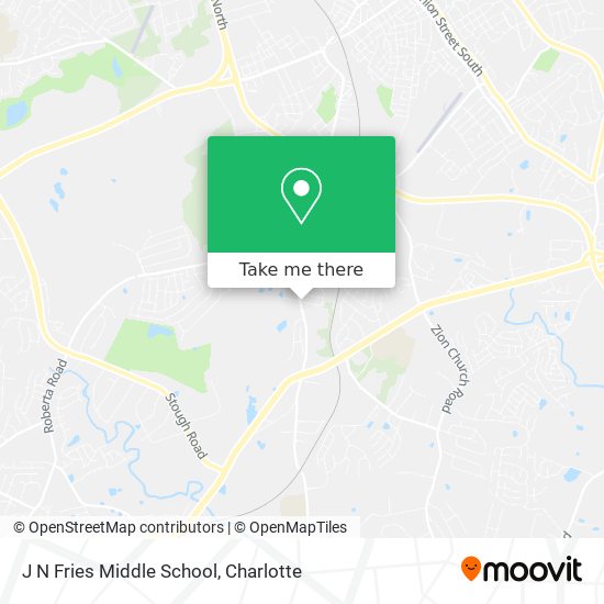 J N Fries Middle School map