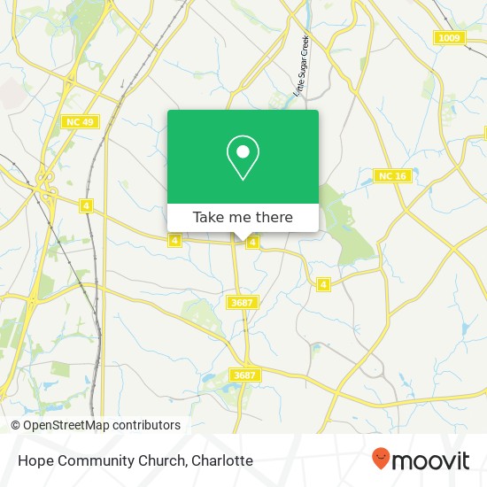 Hope Community Church map