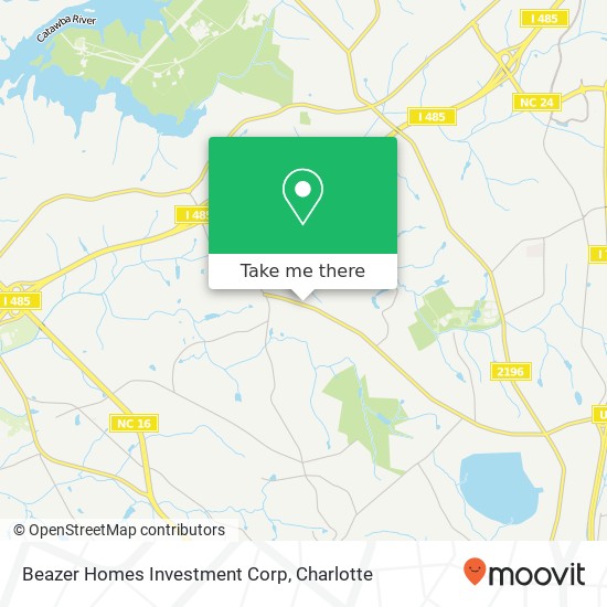 Beazer Homes Investment Corp map