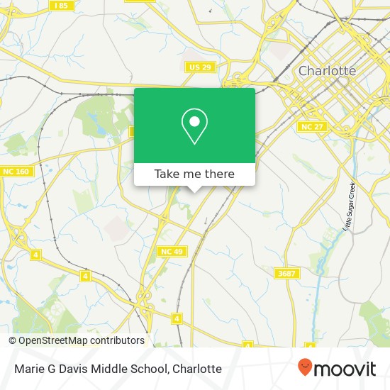 Marie G Davis Middle School map