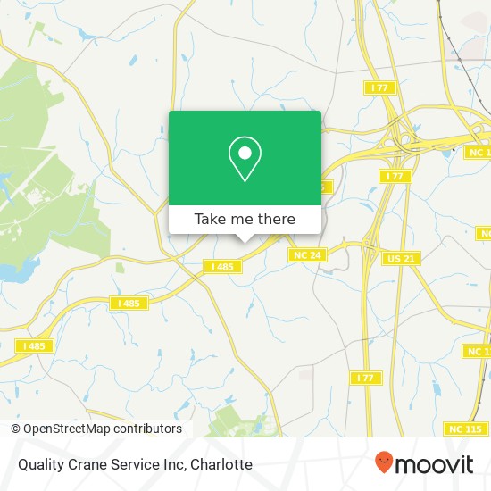 Quality Crane Service Inc map