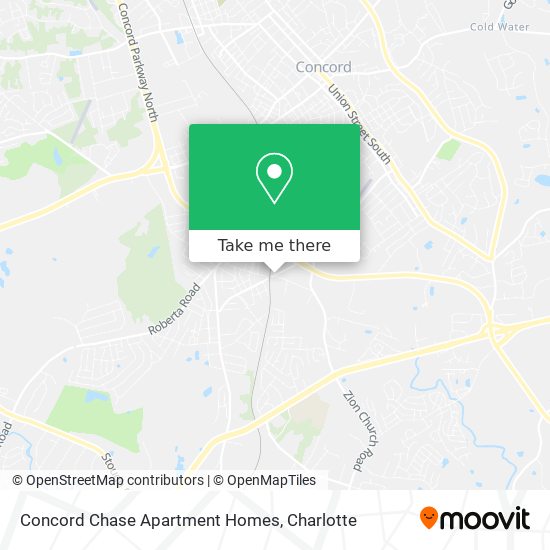 Concord Chase Apartment Homes map