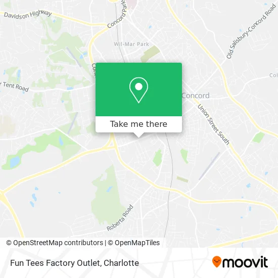 Fun Tees Factory Outlet map