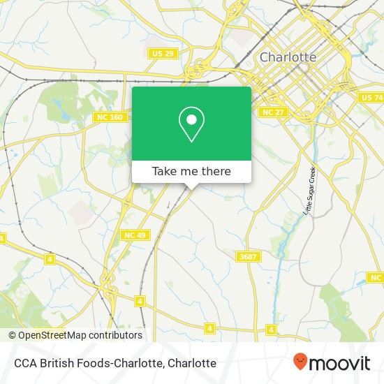 CCA British Foods-Charlotte map