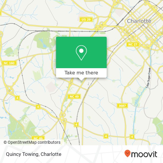 Quincy Towing map