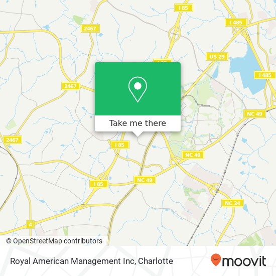 Royal American Management Inc map