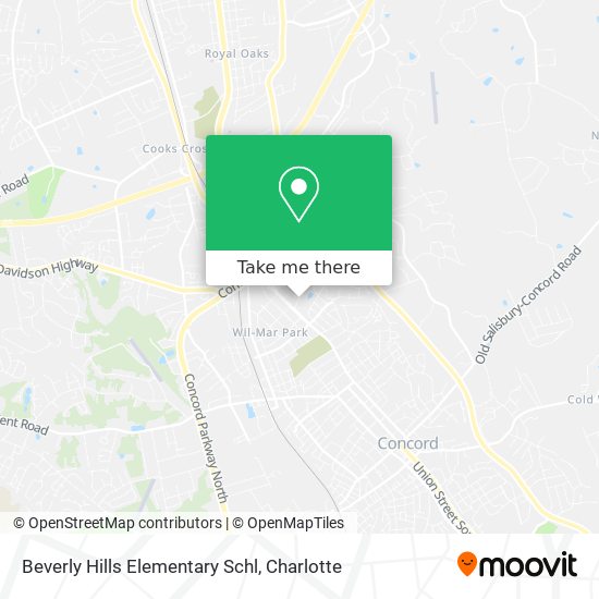 Mapa de Beverly Hills Elementary Schl