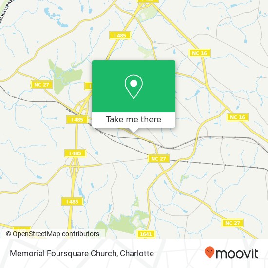 Memorial Foursquare Church map