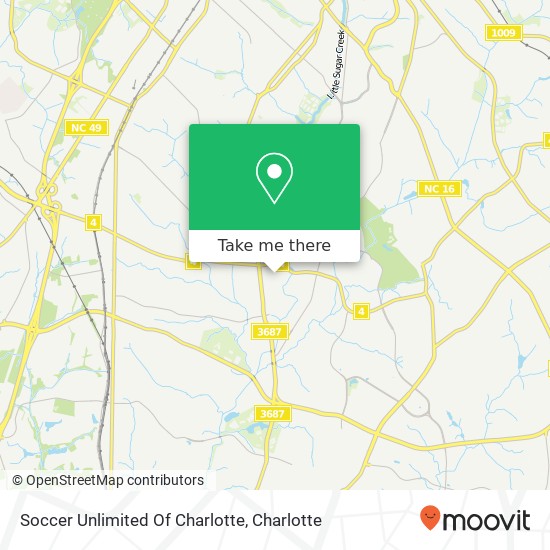 Soccer Unlimited Of Charlotte map