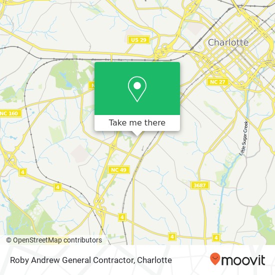 Roby Andrew General Contractor map