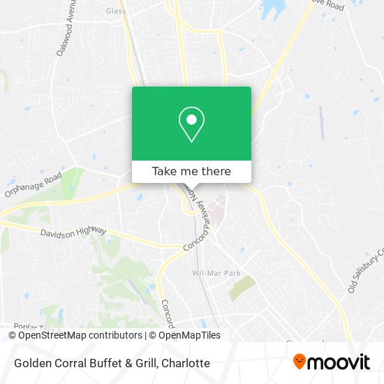 Mapa de Golden Corral Buffet & Grill